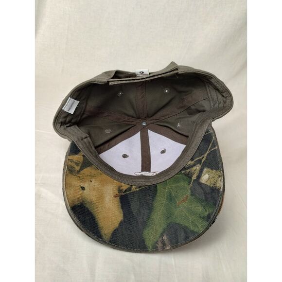 US Smokeless Tabacco Co Hat Cap Adult Mossy Oak Strapback Camo Green NEW - Picture 7 of 8